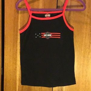 Harley Davidson Tank Top with bra shelf.  Size L